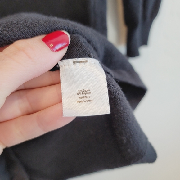 A.N.A. Black Long Sleeves Sweater Dress Women's Size Medium - Picture 4 of 10